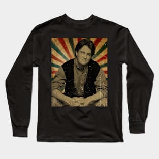 chandler bing memoriam - Retro Photo Long Sleeve T-Shirt